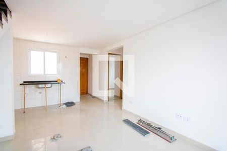 Sala/Cozinha de apartamento à venda com 1 quarto, 55m² em Jardim Ocara, Santo André