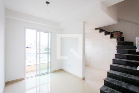 Sala de apartamento à venda com 2 quartos, 55m² em Jardim Ocara, Santo André