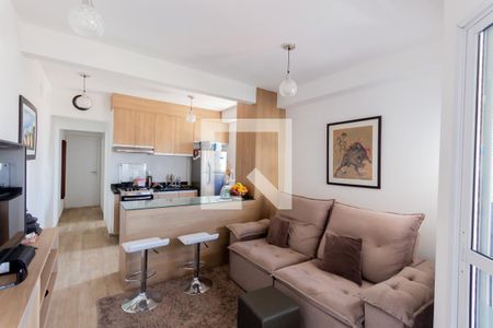Sala de apartamento à venda com 2 quartos, 52m² em Jardim, Santo André