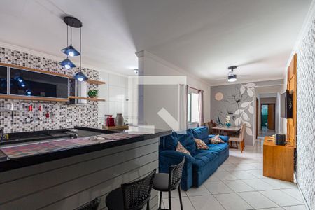 Sala de apartamento à venda com 3 quartos, 85m² em Vila Eldízia, Santo André