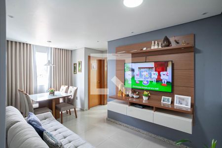 Sala  de apartamento à venda com 2 quartos, 51m² em Jardim Leblon, Belo Horizonte