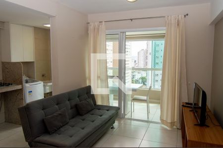 Sala  de apartamento para alugar com 1 quarto, 47m² em Setor Marista, Goiânia