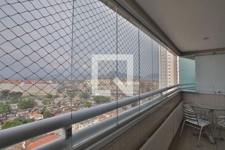 Varanda da Sala de apartamento para alugar com 2 quartos, 89m² em Ponta da Praia, Santos