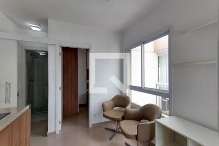 Sala e cozinha de apartamento para alugar com 1 quarto, 40m² em Vila Mariana, São Paulo