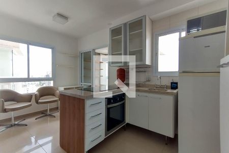 Sala e cozinha de apartamento para alugar com 1 quarto, 40m² em Vila Mariana, São Paulo