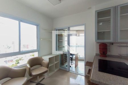 Sala e cozinha de apartamento para alugar com 1 quarto, 40m² em Vila Mariana, São Paulo