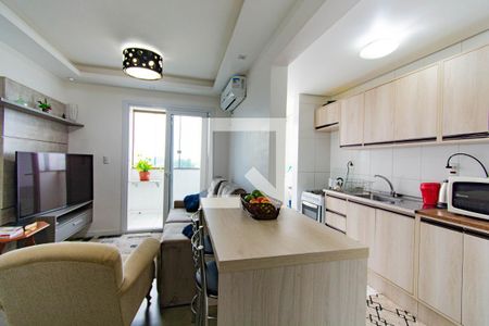 Sala de apartamento à venda com 3 quartos, 72m² em Marechal Rondon, Canoas