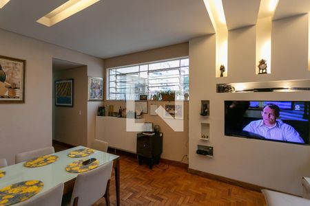 Sala de apartamento à venda com 3 quartos, 90m² em Serra, Belo Horizonte