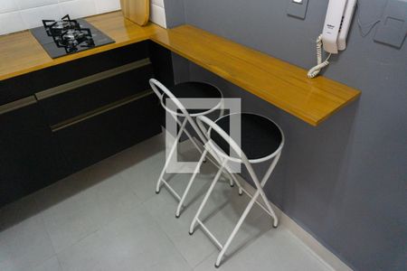 Sala/Cozinha de apartamento para alugar com 1 quarto, 32m² em Centro, São Paulo