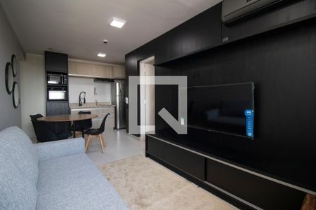 Sala de apartamento para alugar com 1 quarto, 41m² em Jardim Goiás, Goiânia