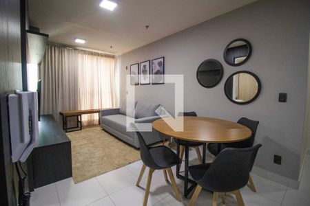 Sala de apartamento para alugar com 1 quarto, 41m² em Jardim Goiás, Goiânia