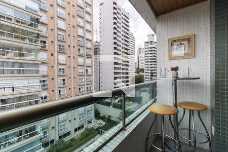 Varanda da Sala de apartamento para alugar com 1 quarto, 45m² em Aclimação, São Paulo