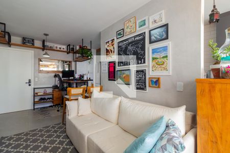 Sala de apartamento à venda com 1 quarto, 48m² em Indianópolis, São Paulo