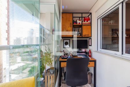 Varanda de apartamento à venda com 1 quarto, 48m² em Indianópolis, São Paulo