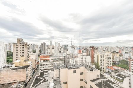 Vista da Sala de apartamento à venda com 1 quarto, 69m² em Consolação, São Paulo