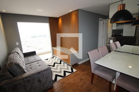 Sala/Cozinha de apartamento para alugar com 2 quartos, 54m² em Jardim Independência, São Paulo