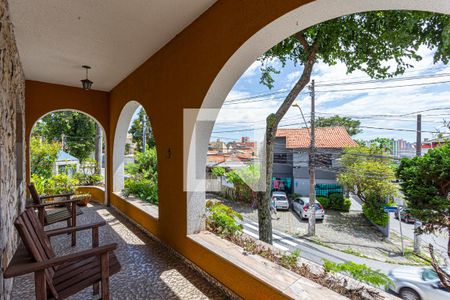 Varanda da Sala de casa à venda com 4 quartos, 190m² em Vila Valparaiso, Santo André