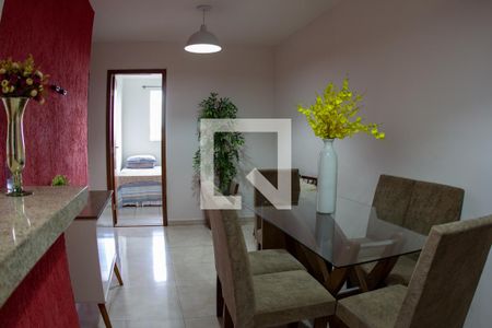 sala de apartamento para alugar com 3 quartos, 64m² em Novo Riacho, Contagem