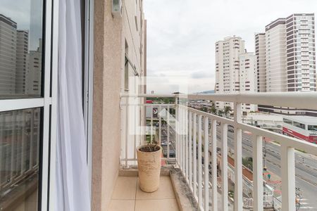 Sacada da Sala de apartamento para alugar com 2 quartos, 63m² em Vila Mogilar, Mogi das Cruzes