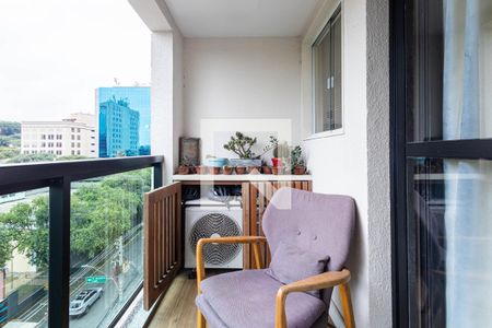 Varanda da Sala de apartamento para alugar com 1 quarto, 41m² em Pinheiros, São Paulo