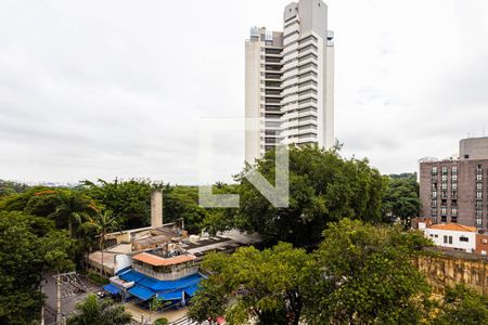 Varanda da Sala - Vista de apartamento à venda com 1 quarto, 41m² em Pinheiros, São Paulo