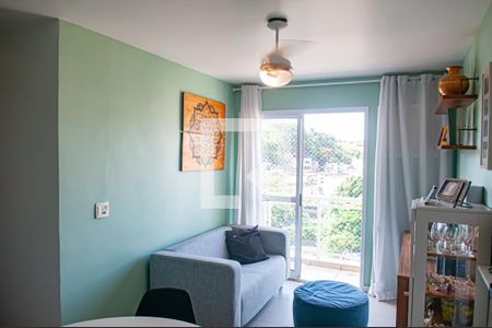 sala de apartamento à venda com 4 quartos, 108m² em Pechincha, Rio de Janeiro