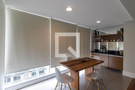 Varanda e Cozinha de kitnet/studio à venda com 1 quarto, 44m² em Vila Olímpia, São Paulo