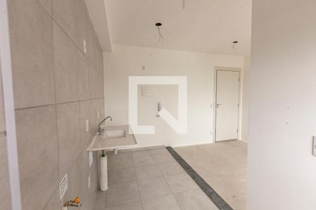 Cozinha de apartamento para alugar com 1 quarto, 31m² em Várzea da Barra Funda, São Paulo