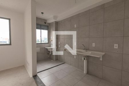 Cozinha e Área de Serviço de apartamento para alugar com 1 quarto, 31m² em Várzea da Barra Funda, São Paulo