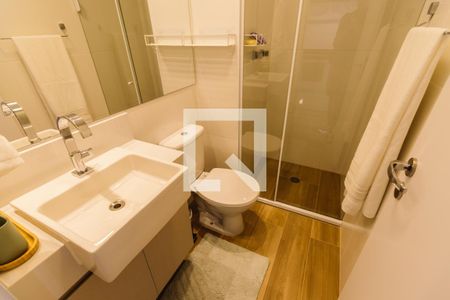 Studio para alugar com 26m², 1 quarto e sem vaga Studio para alugar com 26m², 1 quarto e sem vagaBanheiro