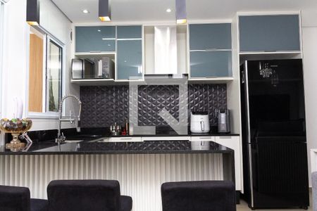 Cozinha de apartamento para alugar com 1 quarto, 57m² em Parque Campolim, Sorocaba