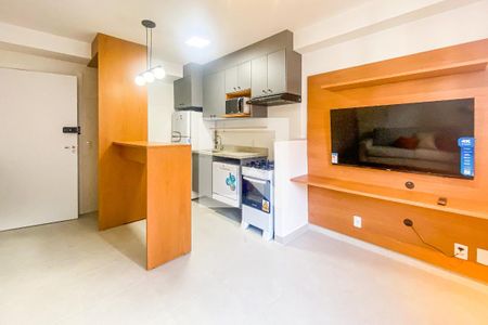 Sala de apartamento para alugar com 1 quarto, 31m² em Jardim Caravelas, São Paulo