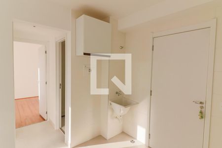 Sala / Cozinha / Lavanderia de apartamento à venda com 2 quartos, 32m² em Jardim Celeste, São Paulo