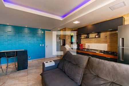 Sala / Cozinha de apartamento para alugar com 2 quartos, 53m² em Bairro Fátima, Canoas