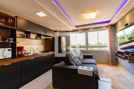 Sala / Cozinha de apartamento para alugar com 2 quartos, 53m² em Bairro Fátima, Canoas