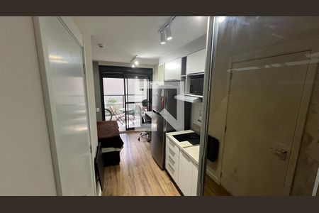 Cozinha  de kitnet/studio à venda com 1 quarto, 27m² em Pinheiros, São Paulo
