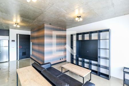 Sala de apartamento à venda com 1 quarto, 70m² em Santo Amaro, São Paulo