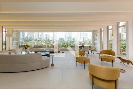 Sala de apartamento à venda com 4 quartos, 347m² em Vila Cordeiro, São Paulo