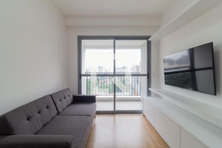 Sala de apartamento para alugar com 1 quarto, 31m² em Indianópolis, São Paulo