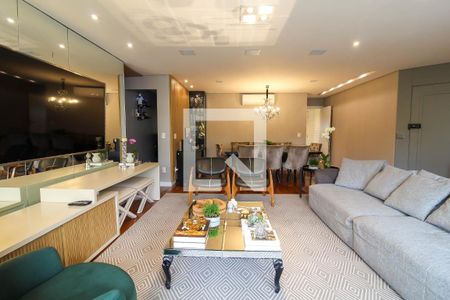 Sala de Estar / Jantar de apartamento à venda com 3 quartos, 134m² em Jardim Anália Franco, São Paulo