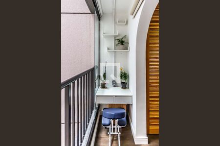 Varanda de kitnet/studio para alugar com 1 quarto, 32m² em Vila Buarque, São Paulo