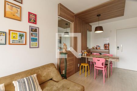 Sala / Cozinha de kitnet/studio à venda com 1 quarto, 34m² em Jardim Botânico, Porto Alegre
