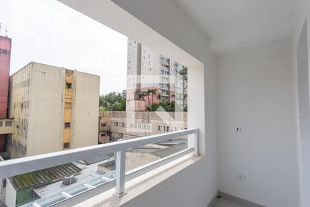 Varanda da sala de apartamento à venda com 2 quartos, 45m² em Centro, Diadema