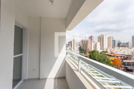 Varanda da sala de apartamento à venda com 2 quartos, 45m² em Centro, Diadema