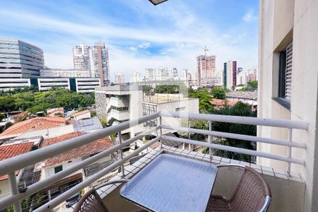 Sacada de apartamento para alugar com 1 quarto, 50m² em Vila Olímpia, São Paulo