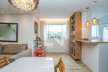 Sala de apartamento à venda com 2 quartos, 54m² em Estrela do Oriente, Belo Horizonte