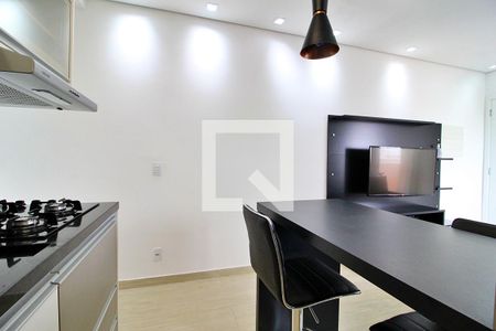 Sala/Cozinha de apartamento para alugar com 1 quarto, 43m² em Campestre, Santo André