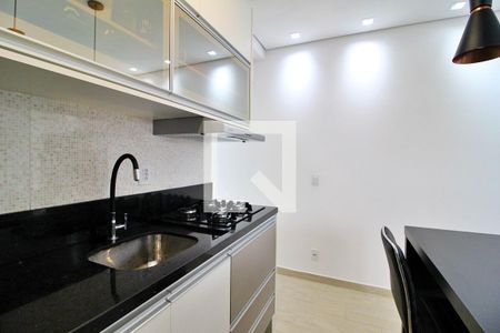 Sala/Cozinha de apartamento para alugar com 1 quarto, 43m² em Campestre, Santo André