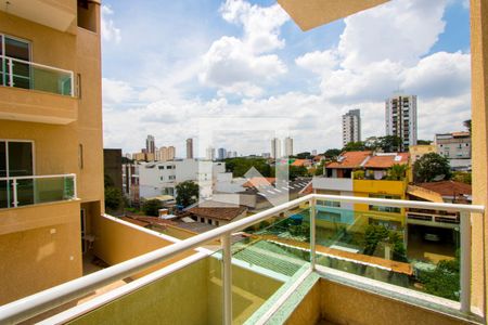 Varanda da sala de apartamento à venda com 2 quartos, 96m² em Vila Pires, Santo André