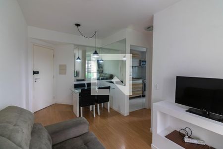 Sala de apartamento à venda com 1 quarto, 38m² em Santo Amaro, São Paulo